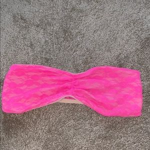 Neon pink bandeau
